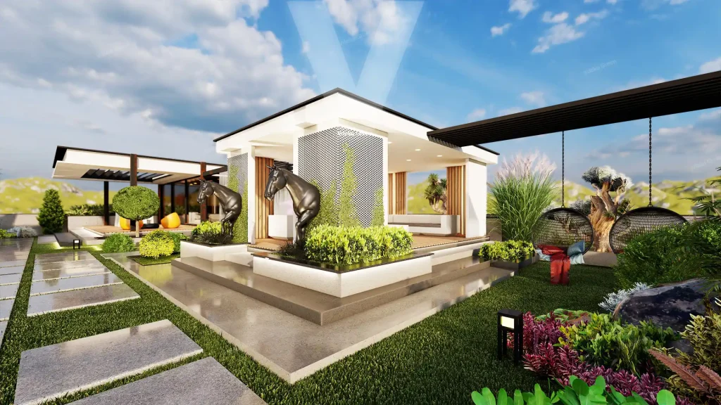 افزایش قیمت منازل مسکونی با روف گاردن