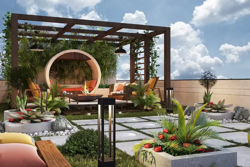 طراحی ارزان پشت بام