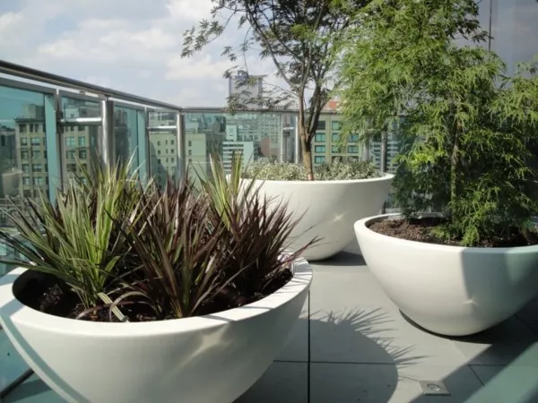 گلدان سرامیکی روف گاردن