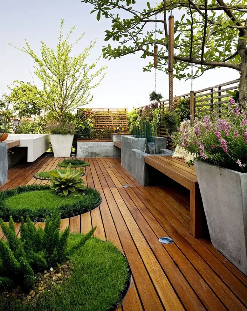 طراحی روف گاردن کوچک ارزان