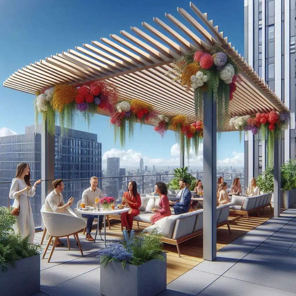 ایجاد فضاهای دوستانه و جمع‌های خانوادگی بر روی پشت بام