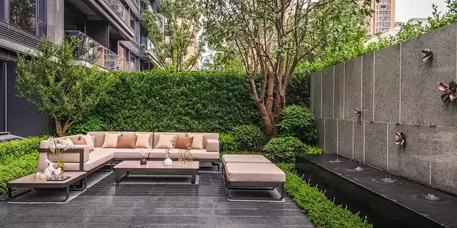 طراحی حیاط به سبک مدرن