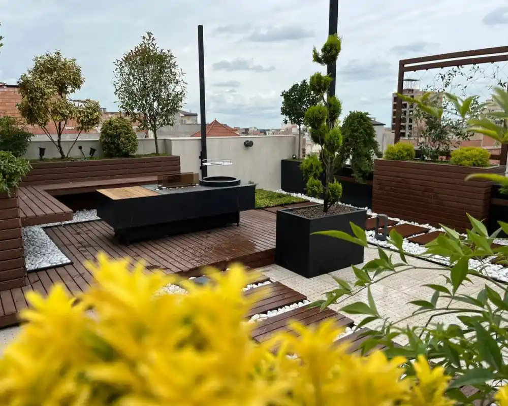 اجرای روف گاردن مدرن